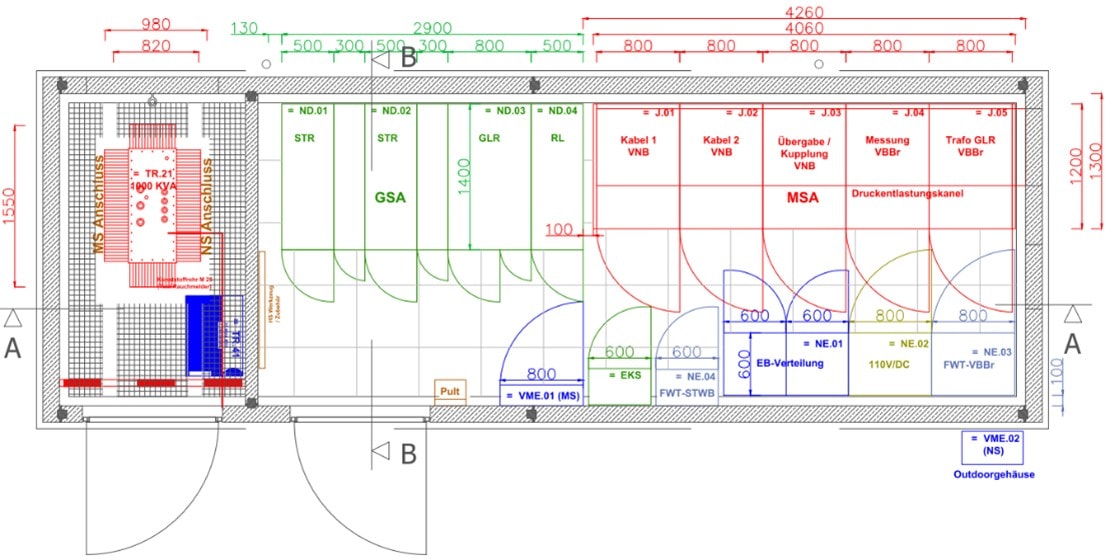 Neubau Gleichrichterunterwerk „Am Silokanal“ in Brandenburg