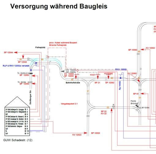 Chemnitzer Modell, Stufe 4 (CM4). Ausbau Chemnitz – Limbach-Oberfrohna. Planung der Bahnstromversorgung