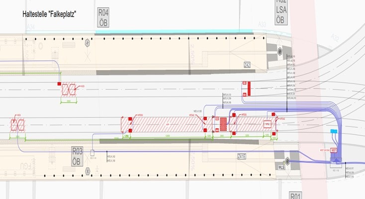 Chemnitzer Modell, Stufe 4 (CM4). Ausbau Chemnitz – Limbach-Oberfrohna. Planung der Bahnstromversorgung